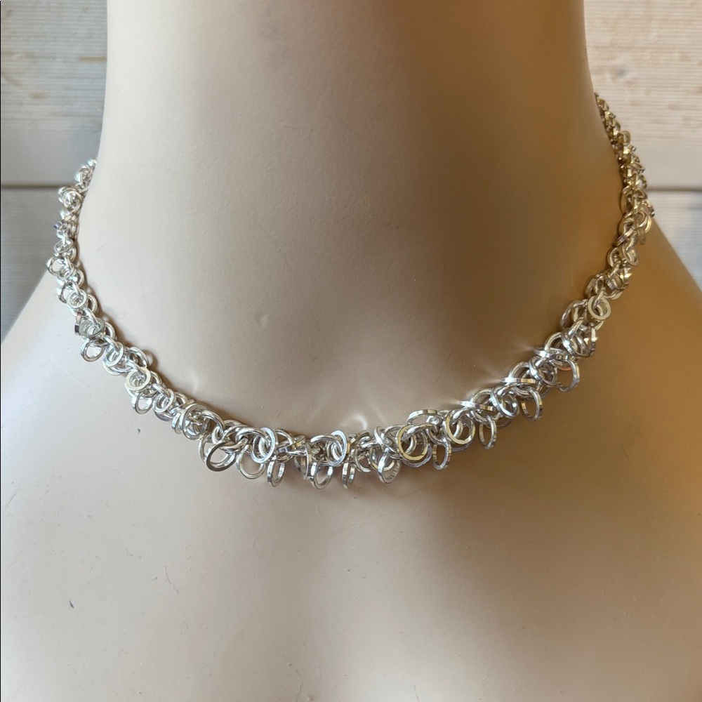 Avon Vintage Silver Byzantine Necklace